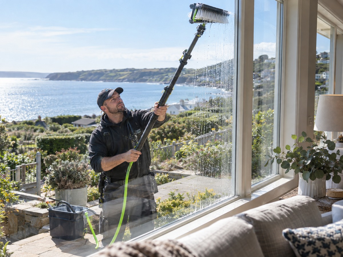 Editorial photograph for How to Prepare a Coastal Home for Professional Window Cleaning
